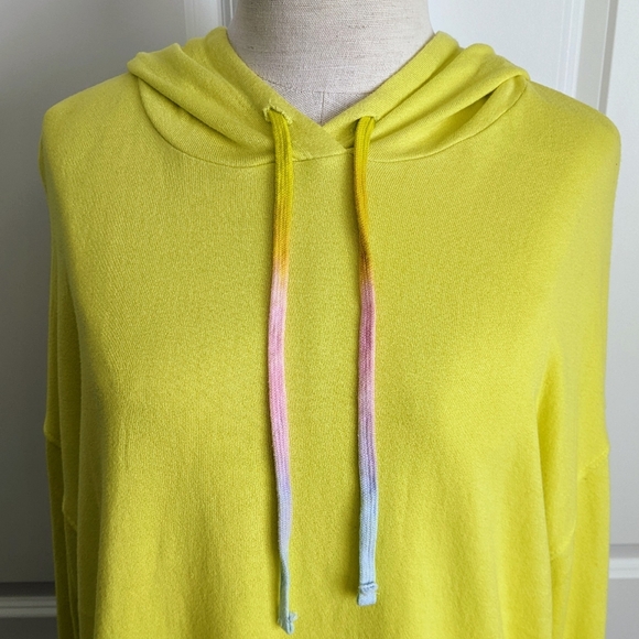 Sundry Basic Hoodie Pullover Tie Dye Drawstrings Long Sleeves Lemonade M NWT - Picture 6 of 14